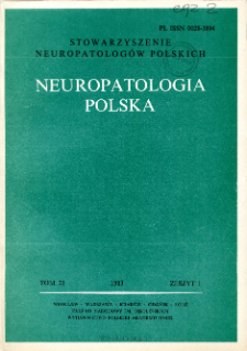 Neuropatologia Polska T.21 z.1 (1983)