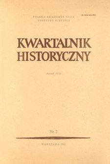 Kwartalnik Historyczny R. 92 nr 2 (1985), Kronika