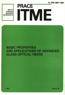 Basic properties and applications of advanced glass optical fibers = Podstawowe właściwości i zastosowania nowoczesnych szklanych włókien optycznych