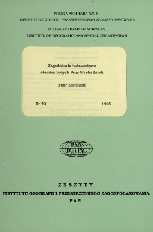 Zagadnienia ludnościowe obszaru byłych Prus Wschodnich = Problems of population in area of ex-East Prussia