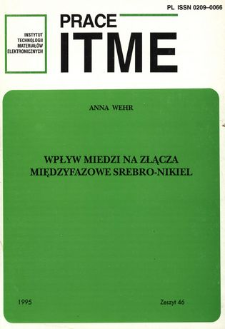 Wpływ miedzi na złącza międzyfazowe srebro-nikiel