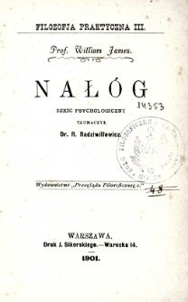 Nałóg : szkic psychologiczny