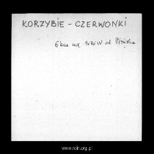 Korzybie-Czerwonki. Files of Plonsk district in the Middle Ages. Files of Historico-Geographical Dictionary of Masovia in the Middle Ages
