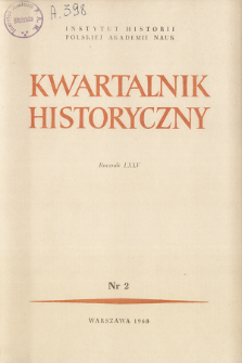 Kwartalnik Historyczny R. 75 nr 2 (1968), Kronika