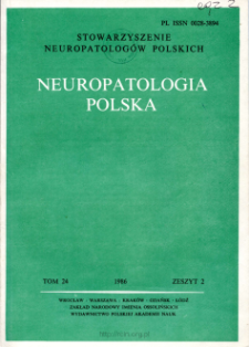 Neuropatologia Polska T.24 z.2 (1986)