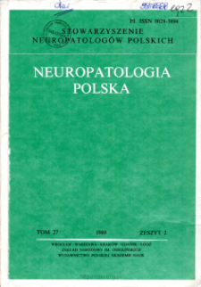 Neuropatologia Polska T.27 z.2 (1989)