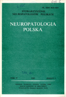 Neuropatologia Polska T.27 z.3 (1989)
