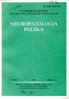 Neuropatologia Polska T.27 z.4 (1989)