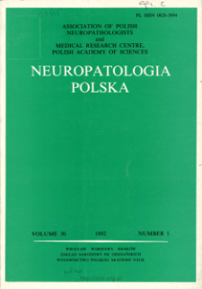 Neuropatologia Polska T.30 z.1 (1992)