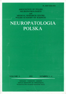 Neuropatologia Polska T.31 z.3-4 (1993)