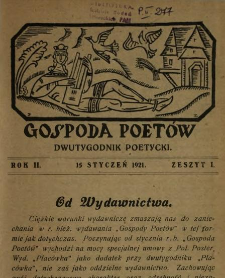 Gospoda Poetów : miesięcznik poetycki 1921 N.1-19