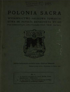 Polonia Sacra 1918 N.2