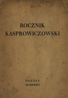 Rocznik Kasprowiczowski 1936