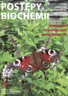 Postępy biochemii, Tom 58, Nr 1