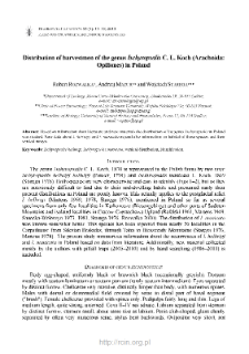 Distribution of harvestmen of the genus Ischyropsalis C. L. Koch (Arachnida: Opiliones) in Poland