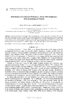 Destribution of Leiobunum limbatum L. Koch, 1861 (Opiliones: Sclerosomatidae) in Poland