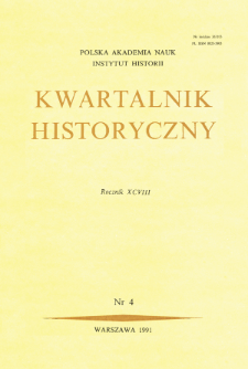 Kwartalnik Historyczny R. 98 nr 4 (1991), Kronika