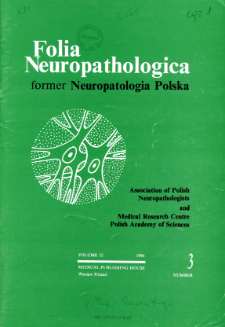 Folia Neuropathologica : former Neuropatologia Polska Vol.32 (1994) nr 3