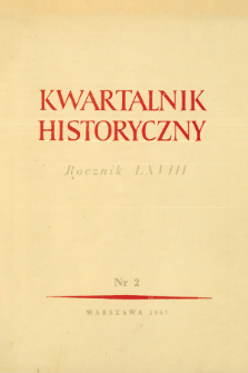 Kwartalnik Historyczny R. 68 nr 2 (1961), Listy do redakcji