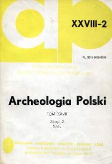 Chronologia absolutna osadnictwa neolitycznego z Bronocic, woj. kieleckie