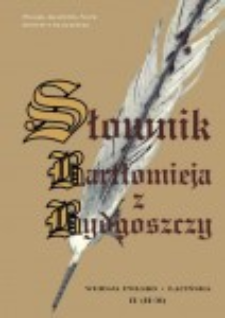 Słownik Bartłomieja z Bydgoszczy : wersja polsko-łacińska. Cz. 4, (Plemię-Pytlowany)
