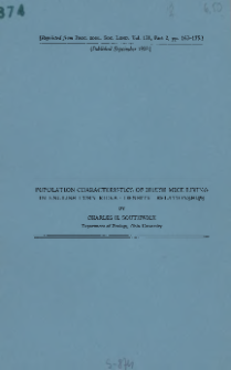 Population characteristics of house mice living in English corn ricks: density relationships