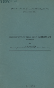 Measurements of foxes from Scotland and England