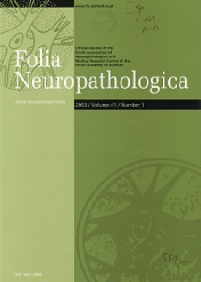 Folia Neuropathologica : former Neuropatologia Polska Vol.41 (2003) nr 1