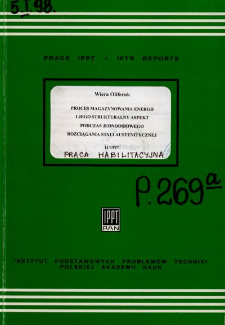 Proces magazynowania energii i jego strukturalny aspekt podczas jednoosiowego rozciągania stali austenitycznej