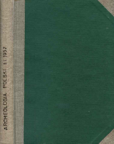 Archeologia Polski. Vol. 1 (1957). Reviews