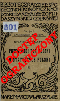 Przestrogi dla Polski z teraźniejszych politycznych Europy związków i z praw natury wypadające ; O statystyce Polski : krótki rzut wiadomości