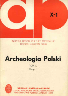 W sprawie tzw. kultury gocko-gepickiej : (na marginesie pracy J. Kmiecińskiego, Zagadnienie tzw. kultury gocko-gepidzkiej na Pomorzu Wschodnim w okresie wczesnorzymskim)