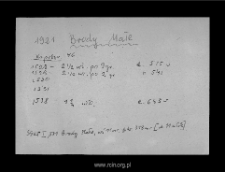 Brody Małe. Brody Małe. Files of Historico-Geographical Dictionary of Masovia in the Middle Ages