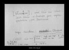 Głazewo. Files of Wyszogrod district in the Middle Ages. Files of Historico-Geographical Dictionary of Masovia in the Middle Ages