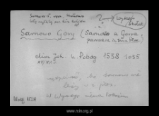 Sarnowo-Góry. Files of Wyszogrod district in the Middle Ages. Files of Historico-Geographical Dictionary of Masovia in the Middle Ages