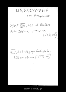 Węgrzynowo. Files of Wyszogrod district in the Middle Ages. Files of Historico-Geographical Dictionary of Masovia in the Middle Ages