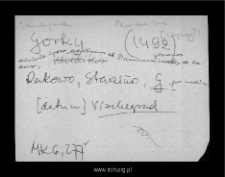 Górki. Files of Wyszogrod district in the Middle Ages. Files of Historico-Geographical Dictionary of Masovia in the Middle Ages