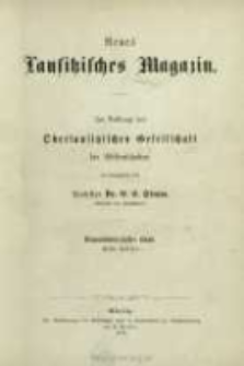Neues Lausitzisches Magazin. (1872) Bd. 49