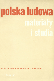 Polska Ludowa : materiały i studia. T. 4 (1965), Strona tytułowa, Spis treści