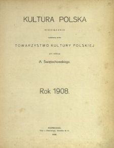 Kultura Polska : organ Tow. Kultury Polskiej