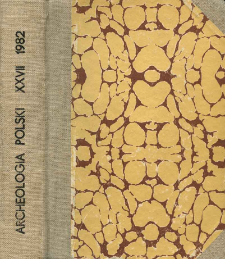 Archeologia Polski T. 27 (1982. - 1983) Z. 2, Spis treści