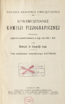 Sprawozdanie Komisji Fizjograficznej T. 68-69 (1933 i 1934)