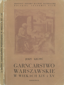 Garncarstwo warszawskie w wiekach XIV i XV