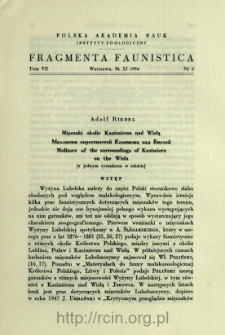 Mięczaki okolic Kazimierza nad Wisłą = Mollûski okrestnostej Kazimeža nad Visloj