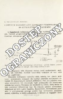 O pewnym zastosowaniu rachunku wyrównawczego do kinematyki mechanizmów