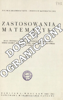 Zastosowania Matematyki, Spis treści i dodatki. T.5 (1960-1961)