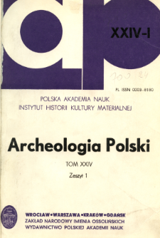 Archeologia Polski. T. 24 (1980) Z. 1, Kronika