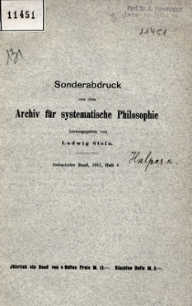 Philosophische Arbeit in Polen : von Anfang 1910 bis Mitte 1911