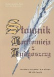 Słownik Bartłomieja z Bydgoszczy : wersja polsko-łacińska. Cz. 3, (N-Pleć)