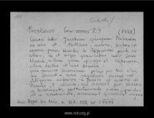 Pruszkowo. Files of Ciechanow district in the Middle Ages. Files of Historico-Geographical Dictionary of Masovia in the Middle Ages